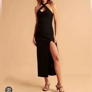 Abercrombie Keyhole Halter Maxi Dress